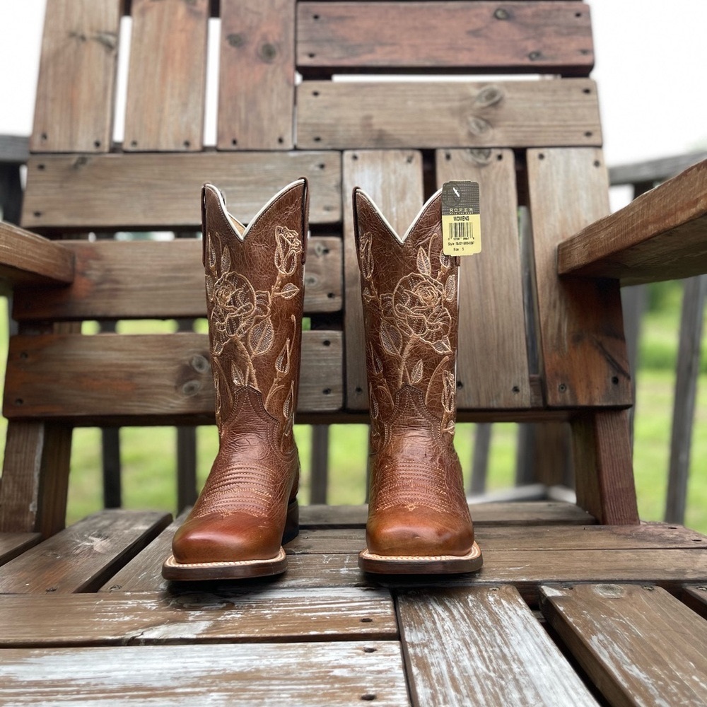 Roper Desert Rose Steppin out Western Boot - Picture 2 of 5